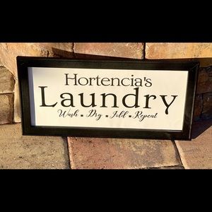 Custom Laundry room canvas sign